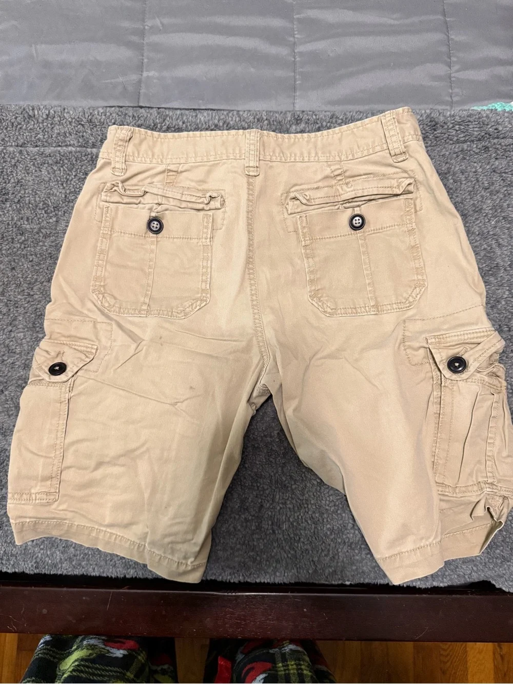 Aeropostale Beige Men's Cargo Shorts with Utility Pockets